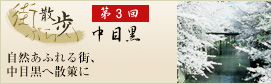 街ぶらり散歩第3回「中目黒」
